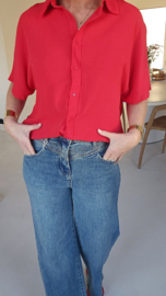 MARIN wide leg jeans broderie