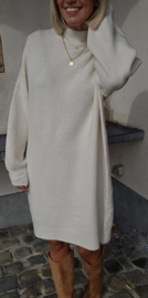 JANIE midi knit dress ecru