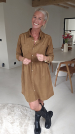 IMRY corduroy dress camel