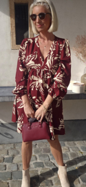 ANGELA viscose dress burgundy