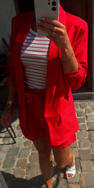 BUYorCRY suit red shorts