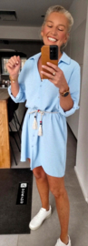 RHEA short dress pastel blue