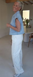 SANNE sleeveless jeans jacket soft blue