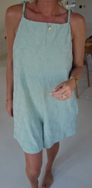 JOLIA sleeveless terry playsuit soft mint