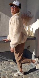 TOVI faux-fur coat beige