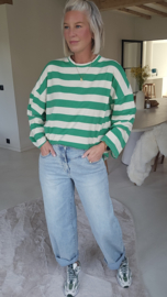 STRIPE AFFAIR longsleeve green