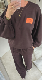 PERFECT sweatshirt chocolat