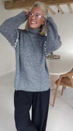 LIEZE turtleneck knit anthracite