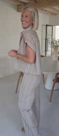 ELIZA striped set camel
