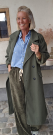 TRUDY maxi  coat khaki