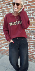 LEO AMOUR sweatshirt burgundy