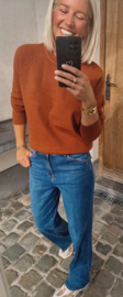 IRIS soft knit dark camel petite