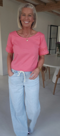 SESAN cotton blouse peach