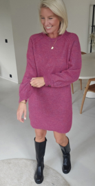 SELMA knit dress raspberry