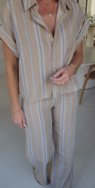 ELIZA striped set camel