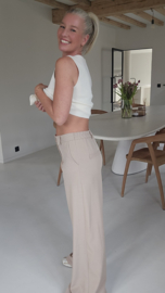 BENEDICTE loose wide leg pants beige