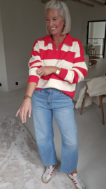 CANDY RUGBY knit red