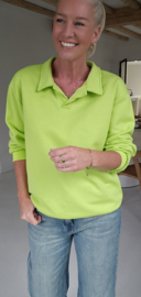 BRIGITTE collar sweatshirt lime