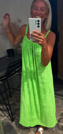 DODI maxi terry dress green