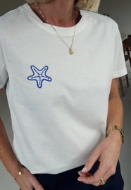 STARFISH cotton T-shirt blue