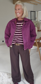 VIVI suede jacket plum