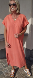 MADLINE T-shirt dress washed orange