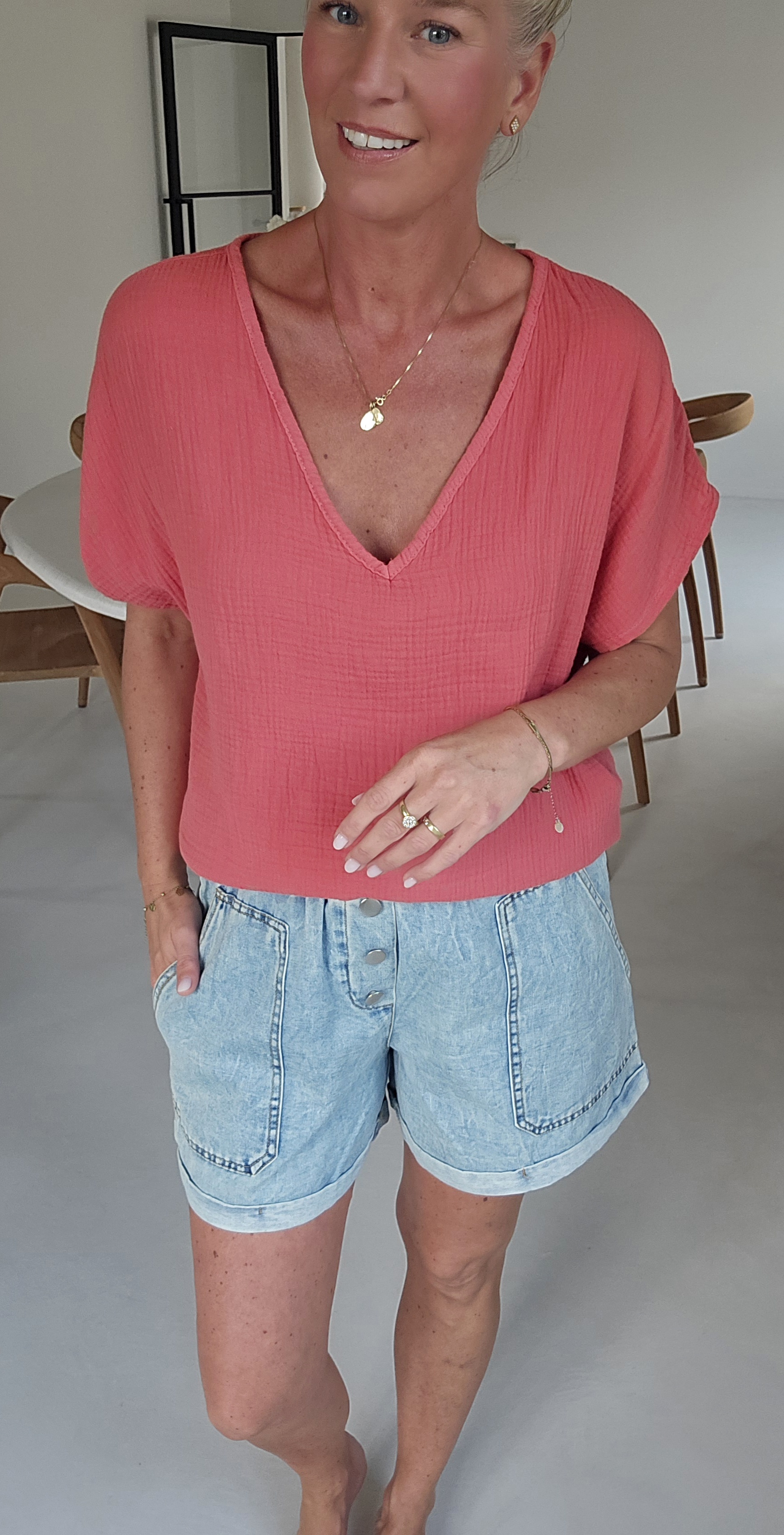 AMALFI tetra tee soft brick