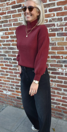 IRA winter petite soft knit burgundy