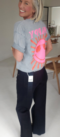 HAPPY cotton T-shirt grey