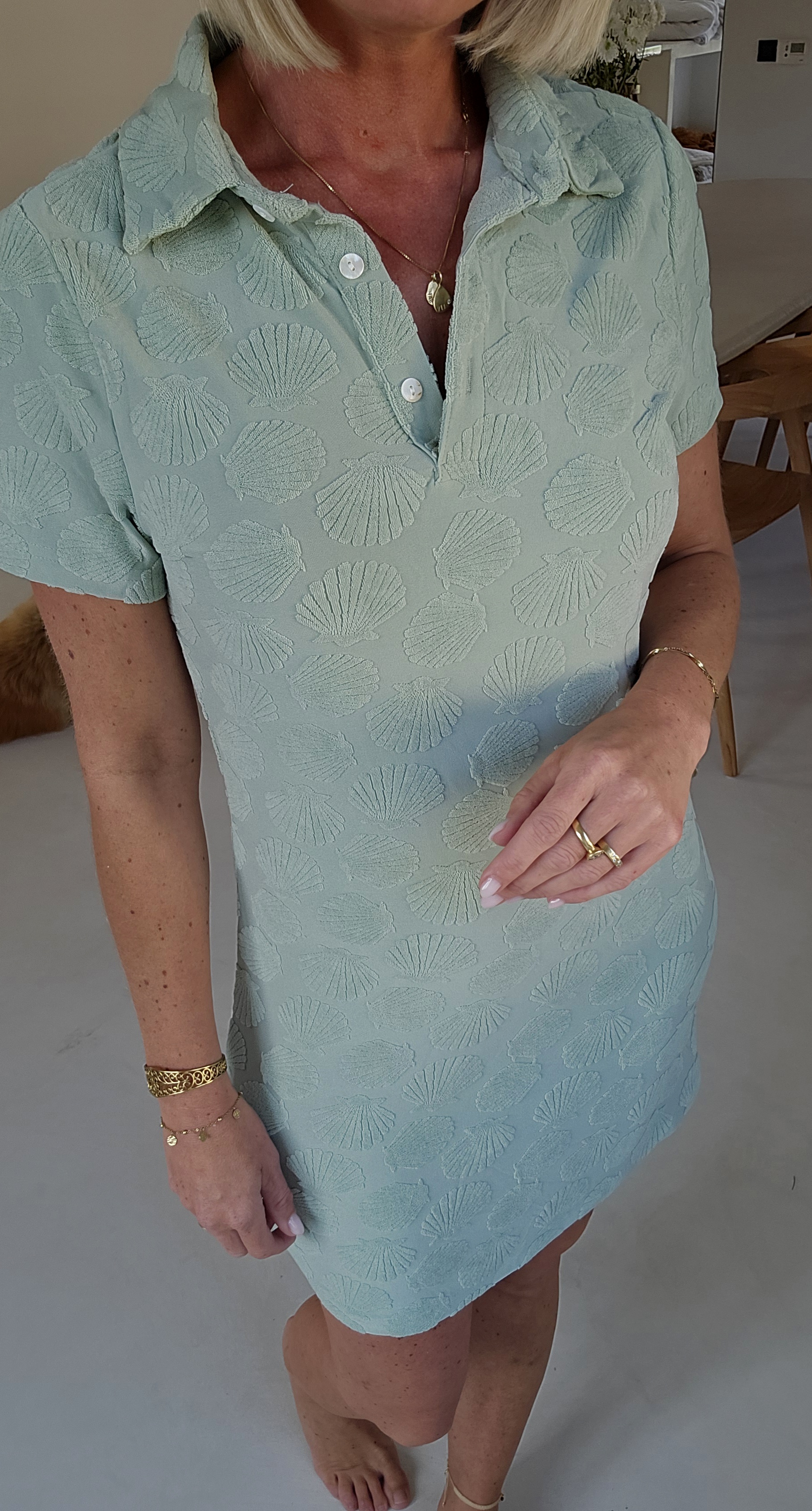 JOLIA terry dress soft mint