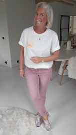BEACH CLUB SUNSET tee white