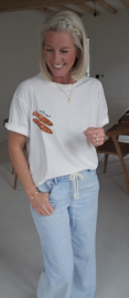 BAGUETTE cotton T-shirt white