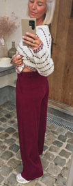 MARLY suit pants burgundy