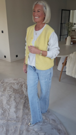 GOLDEN HOUR sleeveless jacket yellow
