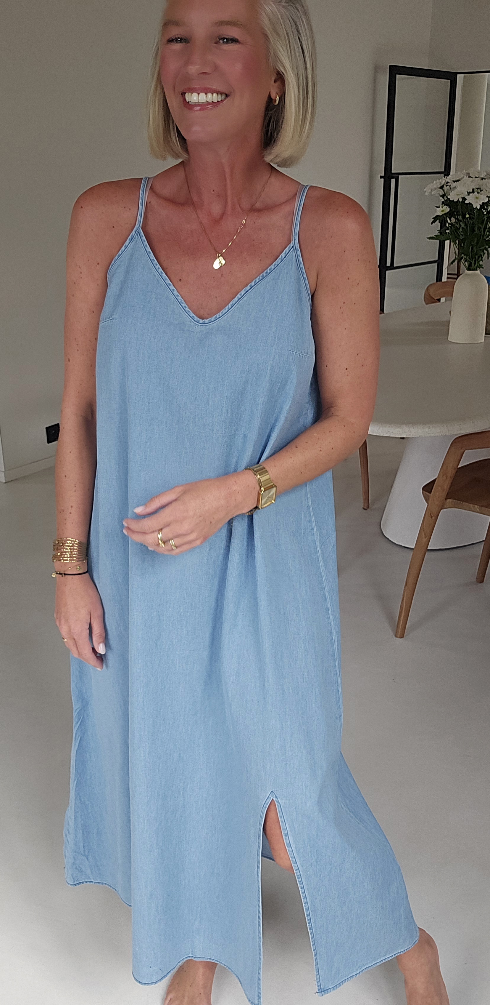 ROMINE maxi jeans dress