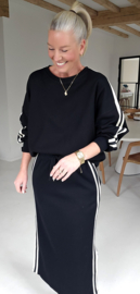 TILLY sweatshirt skirt black