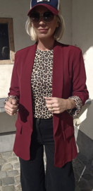 BASIC LEO blazer burgundy