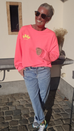 SOHO sweatshirt neon coral