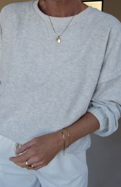 SOLIE sponge sweatshirt soft grey