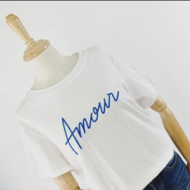 AMOUR tee royal blue
