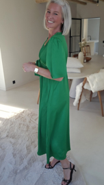 ESTELLA maxi silky dress green