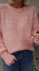 GLAM knit soft pink