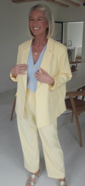 CECILIA suit blazer pastel yellow