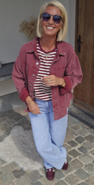 THE PERFECT JEANS jacket burgundy