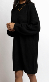 JANIE midi knit dress black