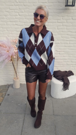 GOOD LEGS ONLY shorts pu chocolat