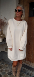 DJOELI sweatshirt fleece dress ecru