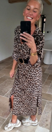 RHEA maxi shirt dress leo