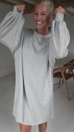 ARIEL sweatshirt dress grey