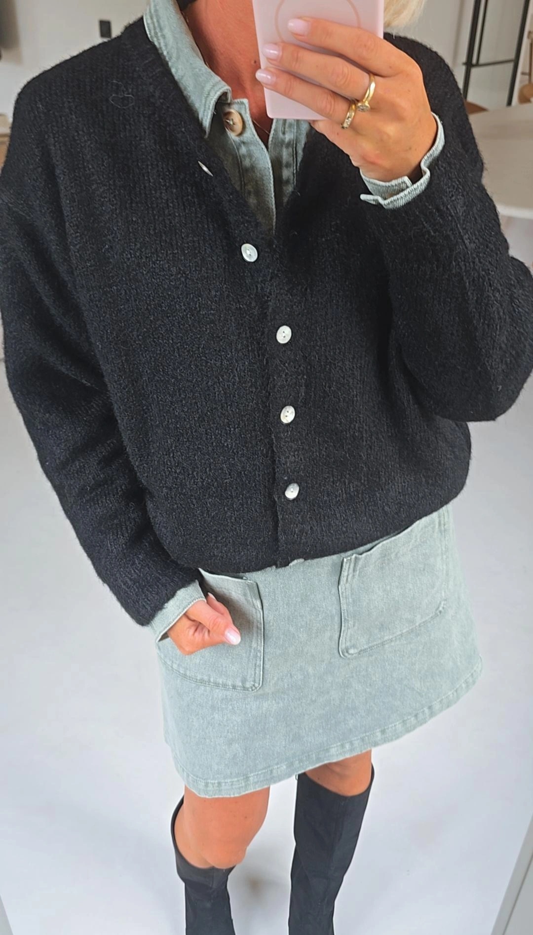 LIESJE cardigan black